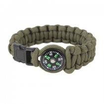 Rothco Paracord armband - Kompass Grön