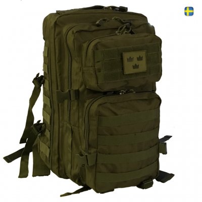 Miltec Assault ryggsäck 50L Tre Kronor - Grön
