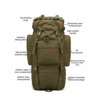 Nordic Army Defender Backpack – 65 Liters – Olive