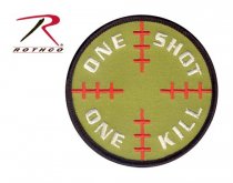 Amerikansk Rothco Sniper ONE SHOT ONE KILL Tygmärke