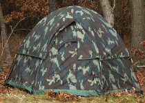 CAMOUFLAGE 3-MAN HEXAGON DOME TENT