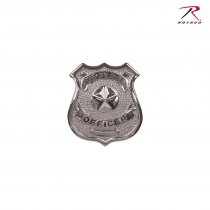US SECURITY OFFICER Metallmärke Silver
