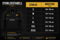 Taktisk Hoodie Herr SWE & Ge Aldrig Upp – Svart