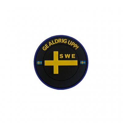 aldrig-ge-upp-patch-svart