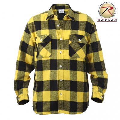 Rothco Flannel shirt Men - Yellow