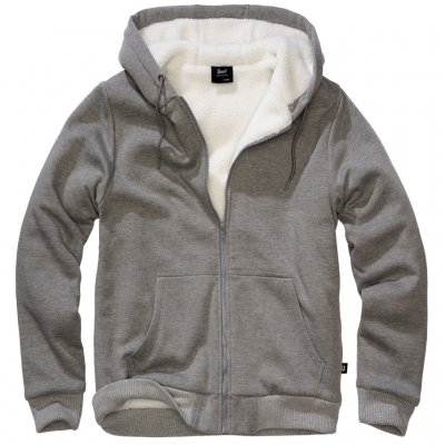 Brandit Hoodie with Lining – Dark Gray Melange