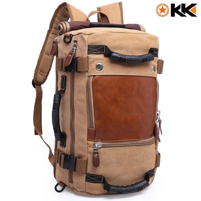 Kaka Canvas Hiking Backpack 40L - Kaki