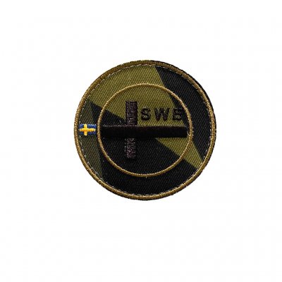 SWE-tygmärke-rund-Armygross