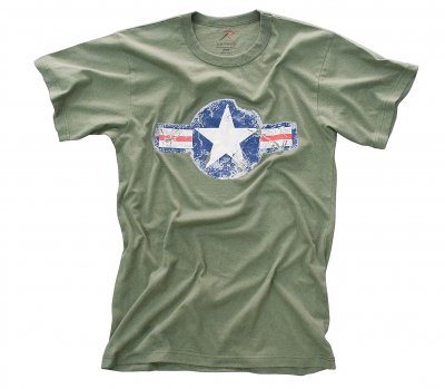 Amerikansk T-Shirt Vintage ARMY AIR CORP OD
